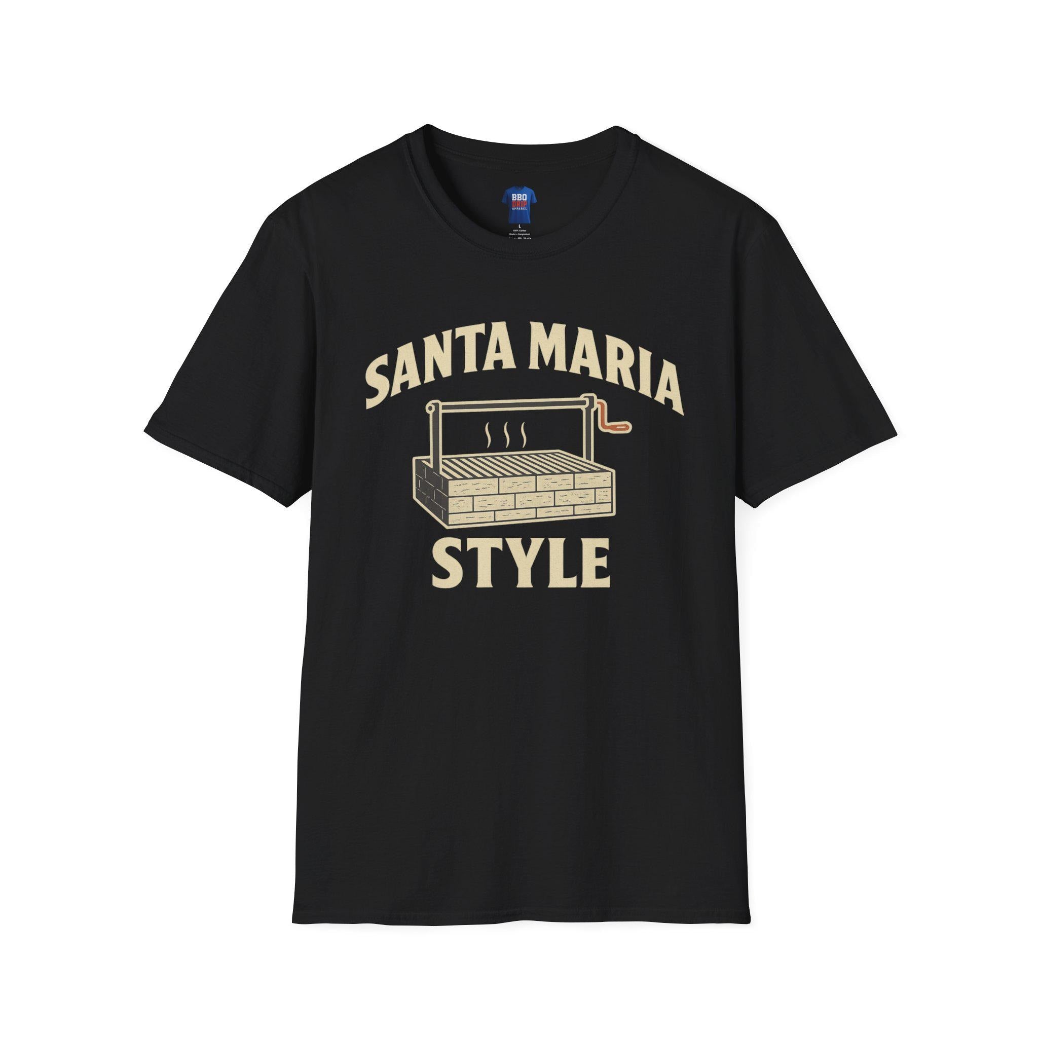 Santa Maria BBQ T-Shirt: Unisex Softstyle, Pitmaster Tee